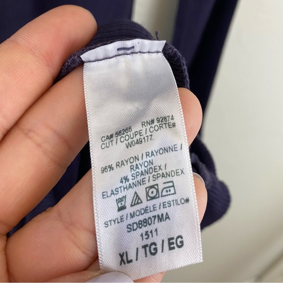 Anthropologie Splendid Size XL Purple Scoop Neck Ribbed Knit Body-con Midi Dress - Picture 6 of 7